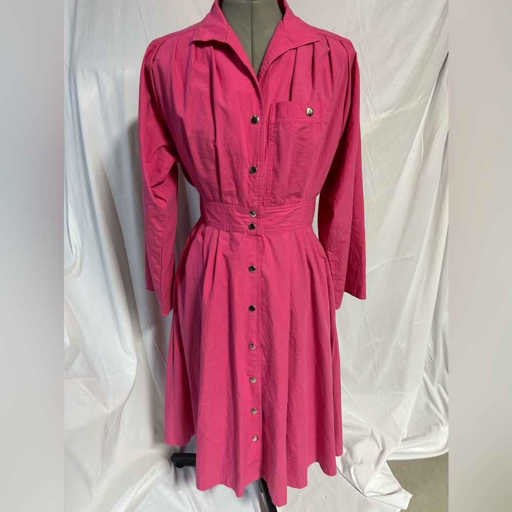 Vintage Hot Pink Dress. Size 12 (fits like size 8)